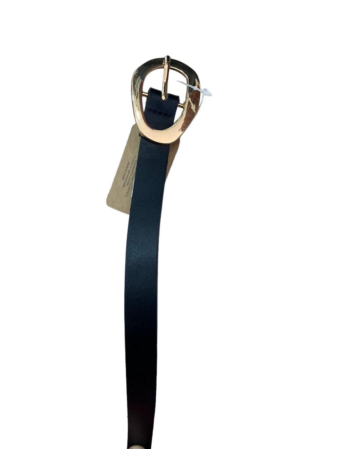 Cinturón negro con hebilla dorada by Yanet Collection