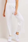 PANTALONES DE PIERNA ANCHA DE FELPA HASTA LA RODILLA