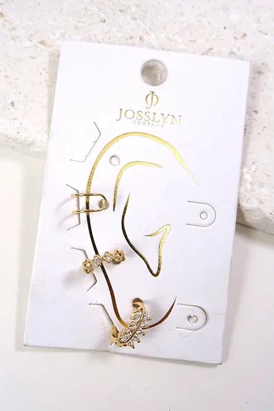 Aretes de Cristal "Dainty" ear cuff by JOSSLYN by Wall to Wall