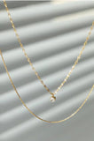 Collar Cadena de Acero Inoxidable con Oro 18K – Capas/Layers, Cadena Delicada y Resistente al Agua