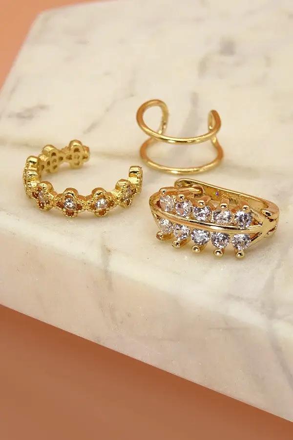 Aretes de Cristal "Dainty" ear cuff by JOSSLYN by Wall to Wall
