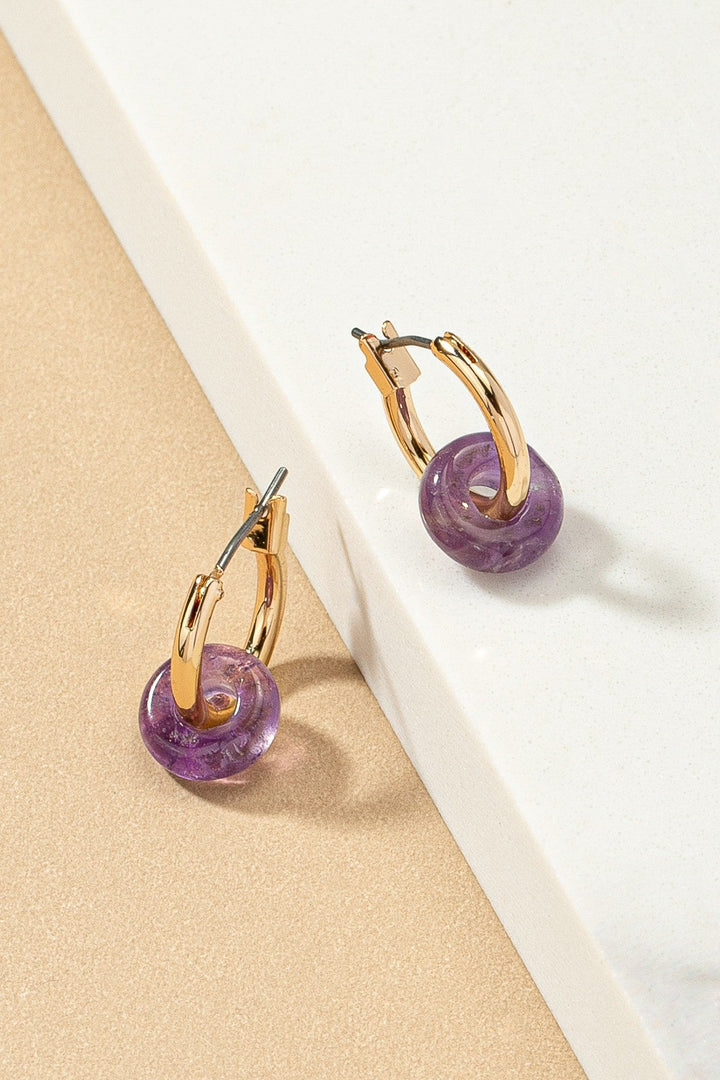 Arracadas de Oro con Piedras Naturales - Elegancia Artesanal para Ella
