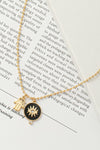 Collar con Mano de Fátima y Ojo Turco con Cadena de Bolitas