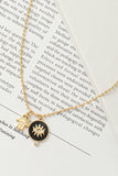 Collar con Mano de Fátima y Ojo Turco con Cadena de Bolitas