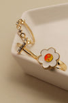 Conjunto de anillos de margaritas Yingyang