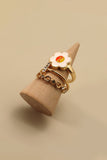 Conjunto de anillos de margaritas Yingyang