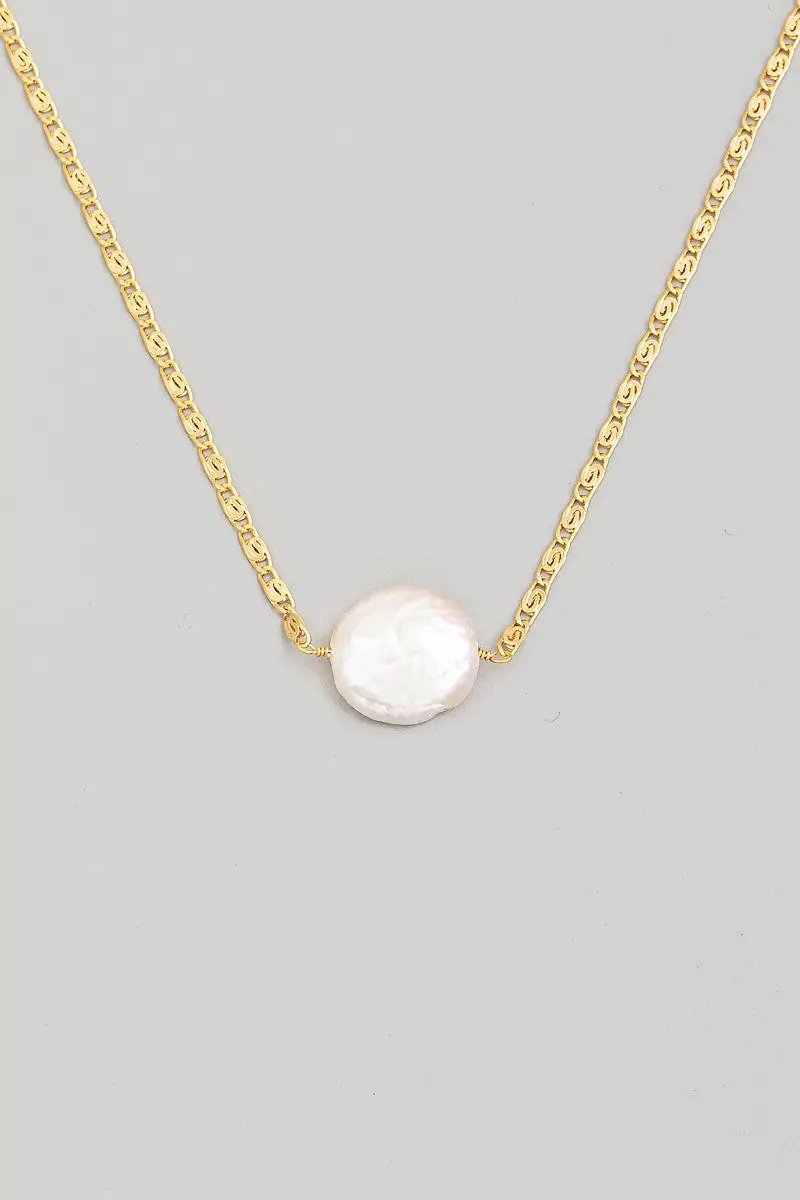 Collar con dije de perla elegante by Fame Accessories