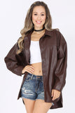 Chaqueta de Dama PU Negra - Estilo Moderno y Elegante