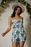 Mono Corto Floral sin Mangas - Diseño Fresco y Cómodo para Verano
