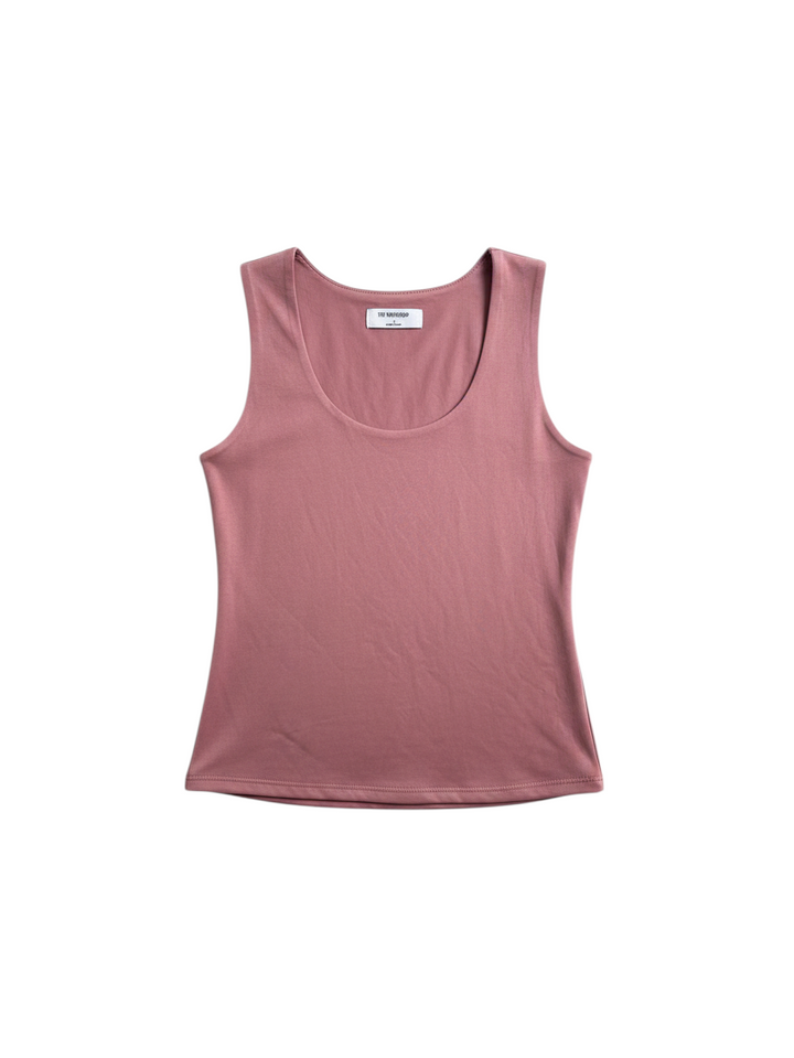 Top Sin Mangas con Fruncido en Rosa empolvado - Estilo Boutique