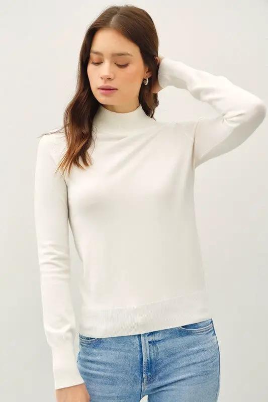 Suéter Básico de Cuello Alto para Mujer - Moda y estilo by Be Cool