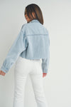 Chaqueta Cargo de Moda Urbana Denim Mezclilla