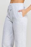 Pantalón deportivo de felpa, corte recto jogger pants