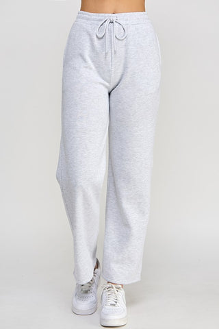 Pantalón deportivo de felpa, corte recto jogger pants