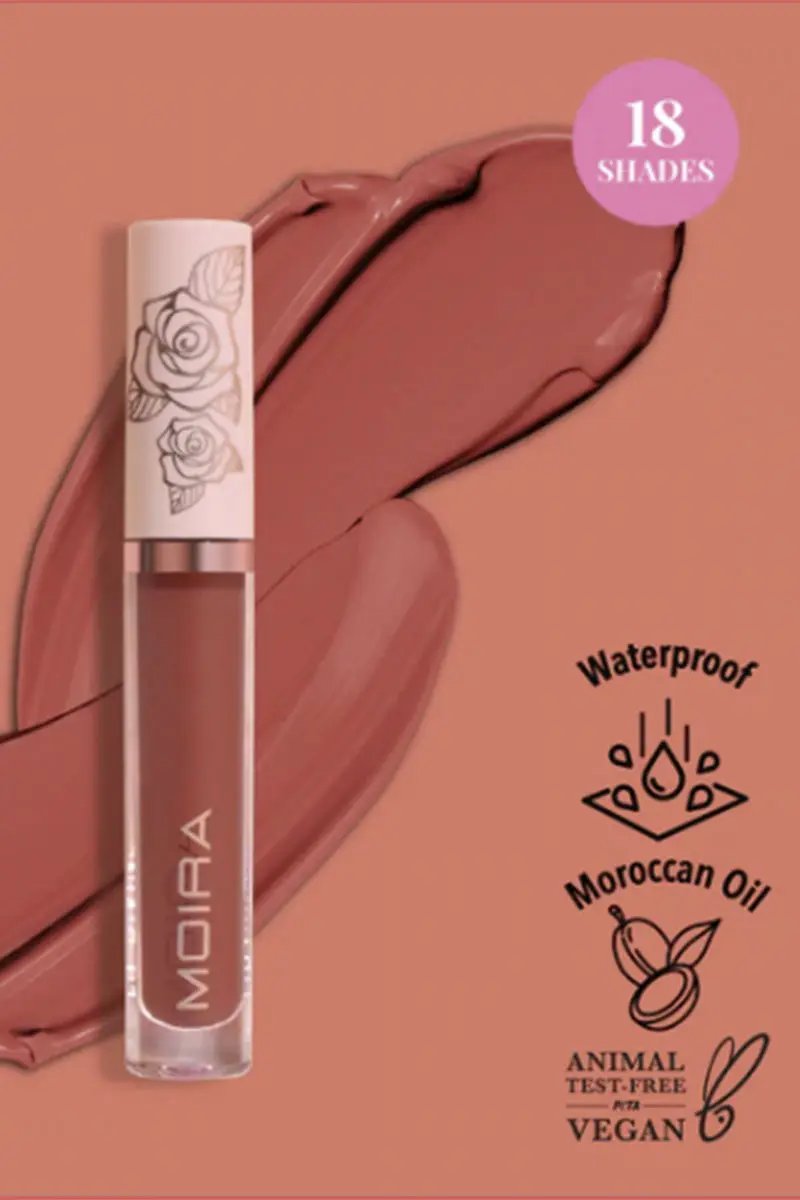 Labial Líquido Moira Lip Divine Waterproof Larga Duracion by Yanet Collective