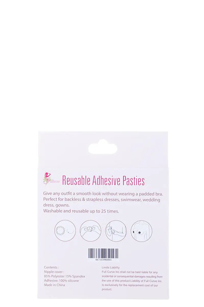 Copas Adhesivas Reutilizables para Dama en Color Natural by joiaaccessory.com