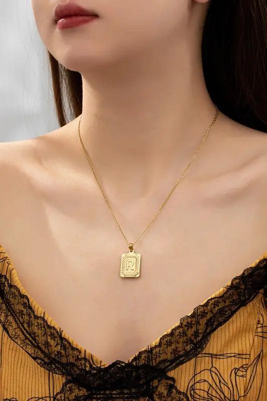 Collar Iniciales Acero Inoxidable by LA3accessories