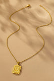 Non Tarnish Stainless Steel Initial Necklace