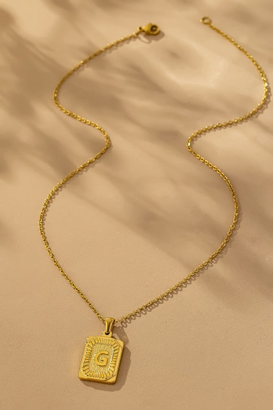 Collar Iniciales Acero Inoxidable by LA3accessories