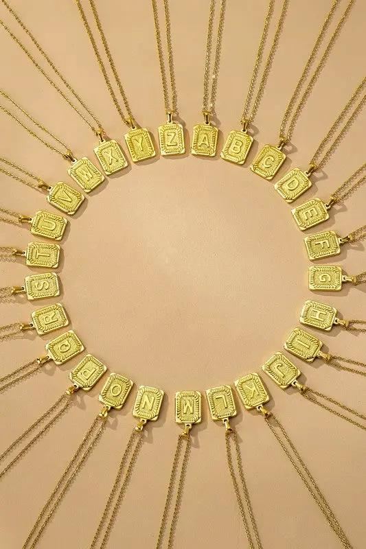 Collar Iniciales Acero Inoxidable by LA3accessories