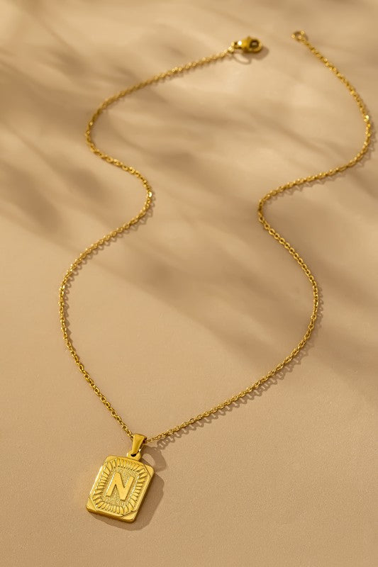 Collar Iniciales Acero Inoxidable by LA3accessories