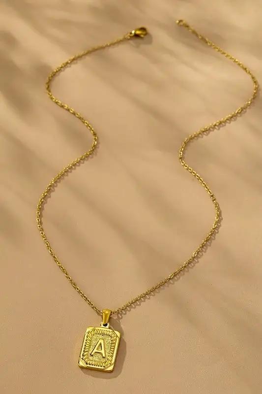 Collar Iniciales Acero Inoxidable by LA3accessories