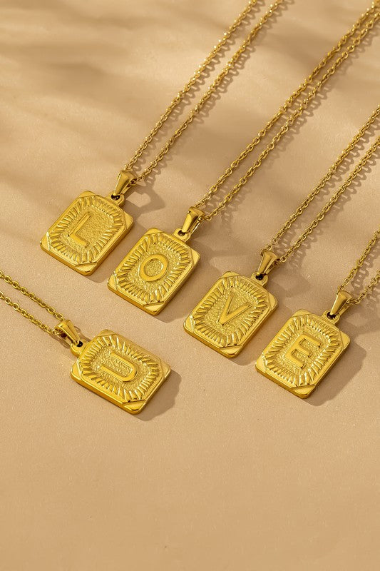 Collar Iniciales Acero Inoxidable by LA3accessories