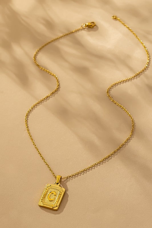 Collar Iniciales Acero Inoxidable by LA3accessories