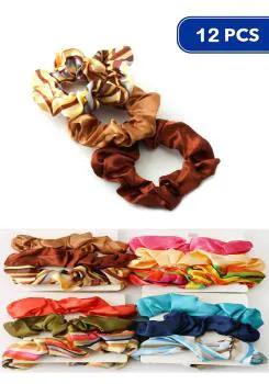 Scrunchies tela satin set by Yanet Collective