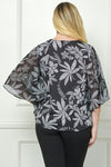Blusa de Manga Murciélago con Estampado Floral Tallas Grandes