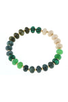 Pulsera Elástica de piedra de Ágata Natural Colorida