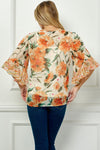 Blusa Campesina Estampada Transparente Missy: Elegancia Bohemia