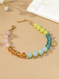 Pulsera Multicolor de Cuentas con Dije de Moneda - Elegancia y Estilo