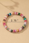 Elegante Pulsera Elástica de Cuentas de Ágata | Joyería Exclusiva