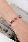 Elegante Pulsera Elástica de Cuentas de Ágata | Joyería Exclusiva