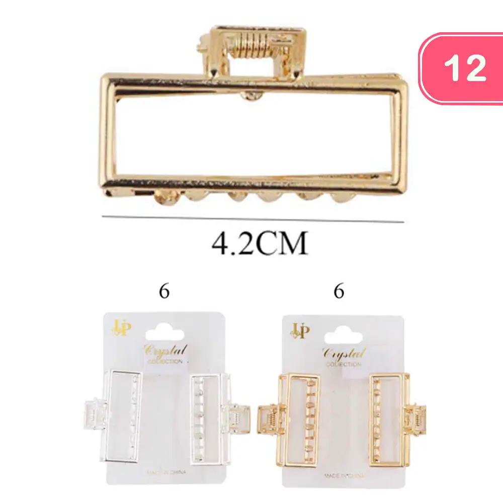 METAL HAIR CLAW CLIP (12 UNITS) by Joia Accessory