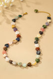 Collar de piedra de ágata con forma de corazón: Elegancia natural para tu estilo