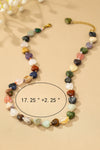 Collar de piedra de ágata con forma de corazón: Elegancia natural para tu estilo