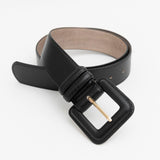 Cinturón de Cuero Genuino con Hebilla Cuadrada - Elegancia y Durabilidad