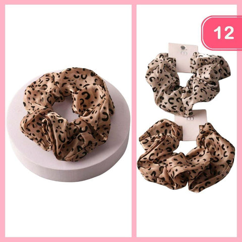 Scrunchies de cabello animal print (individual)