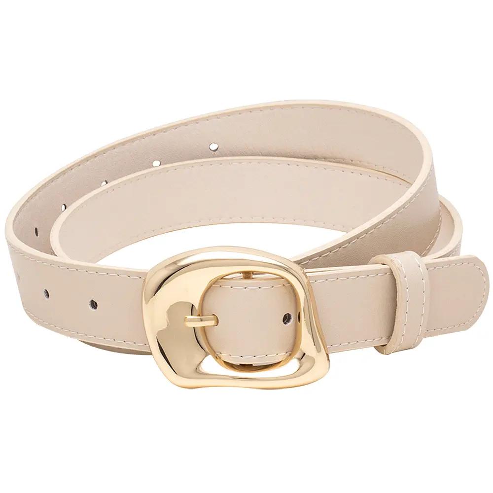Cinturón Moderno Hebilla Blanco by joiaaccessory.com