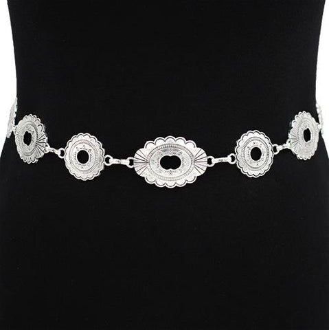 Cinturón metálico vaquero