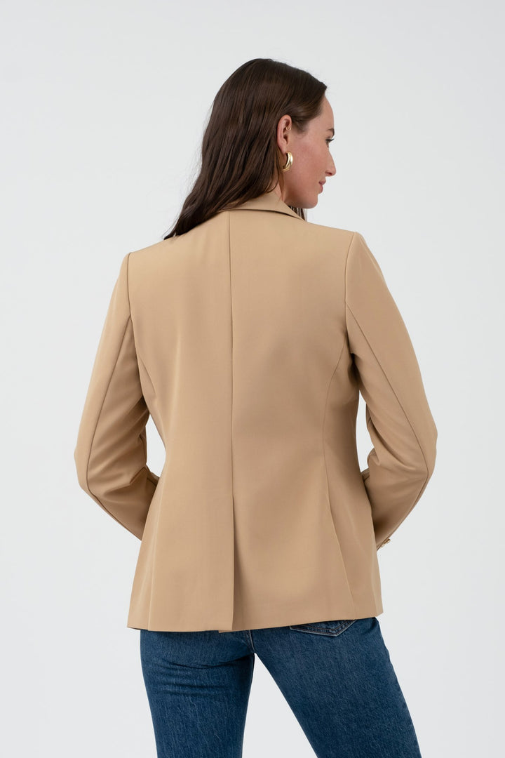 Blazer con Botones Dorados en Puños - Estilo Boutique