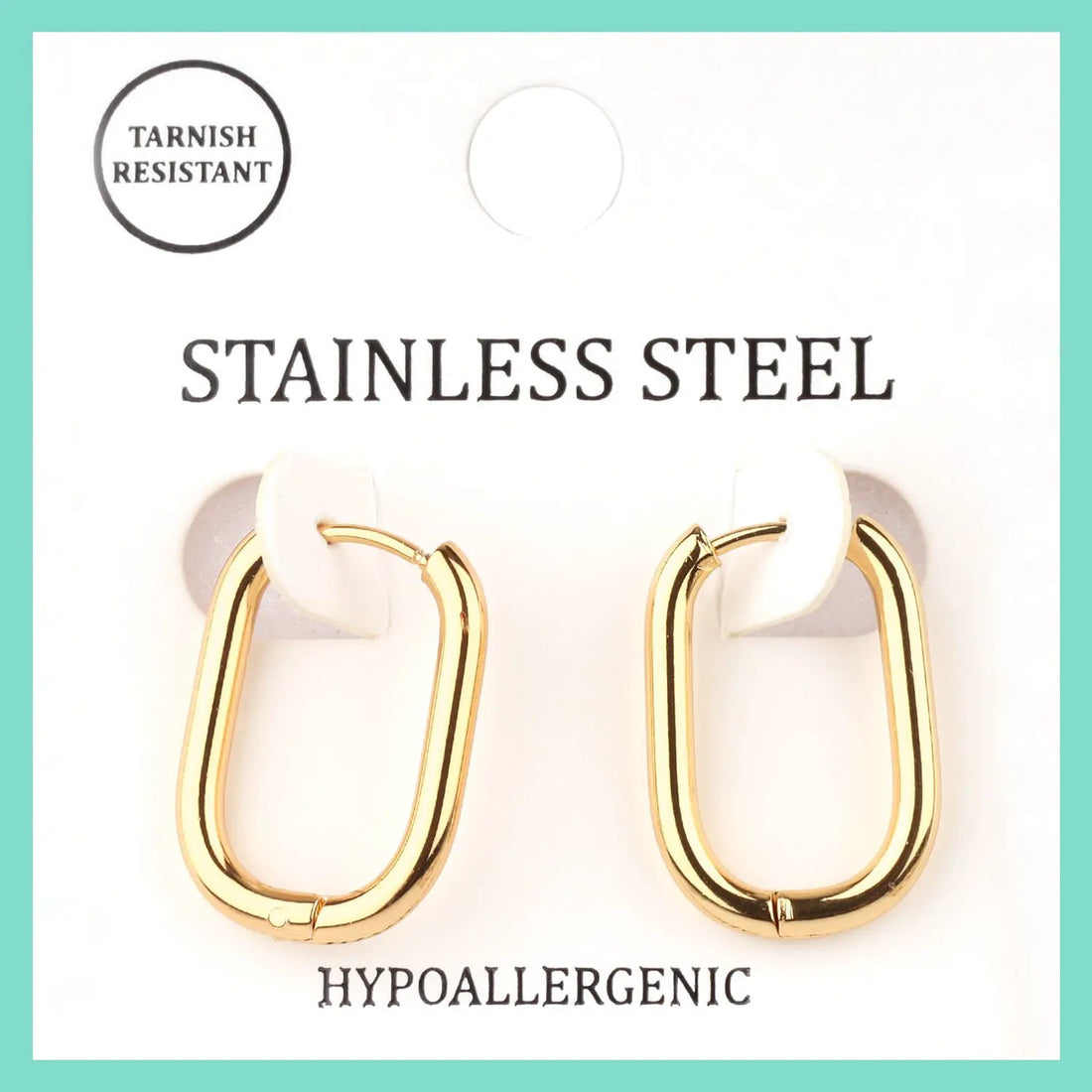 Metal Stainless Hoop Huggie Earring by Joia Accessory
