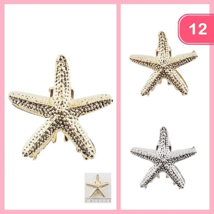 Pinza para el Cabello de Estrella de Mar (12 Unidades) by Joia Accessory
