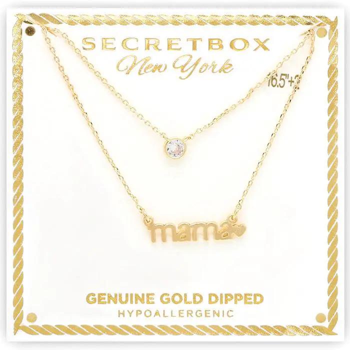 Collar de Capas Mama Bañado en Oro Secret Box by Joia Accessory