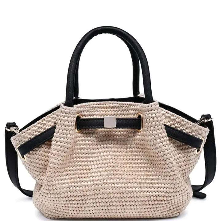 WOVEN STRAW SELENA CROSSBODY BAG by joiaaccessory.com