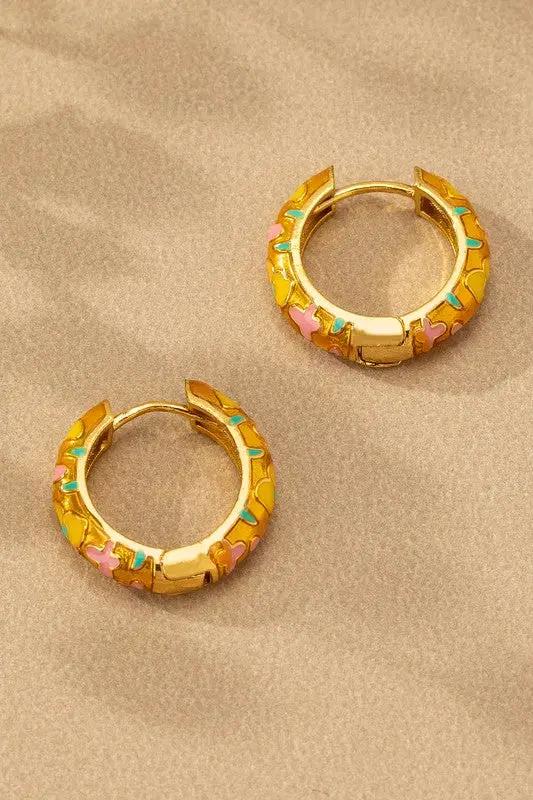 Aretes aros colores 3 pares by LA3accessories