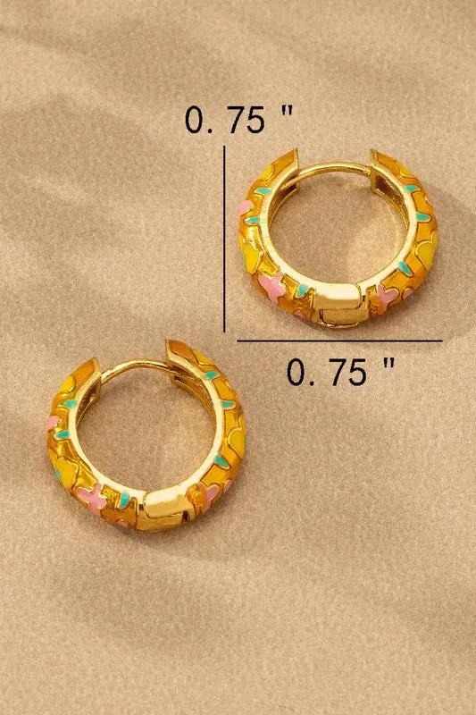 Aretes aros colores 3 pares by LA3accessories