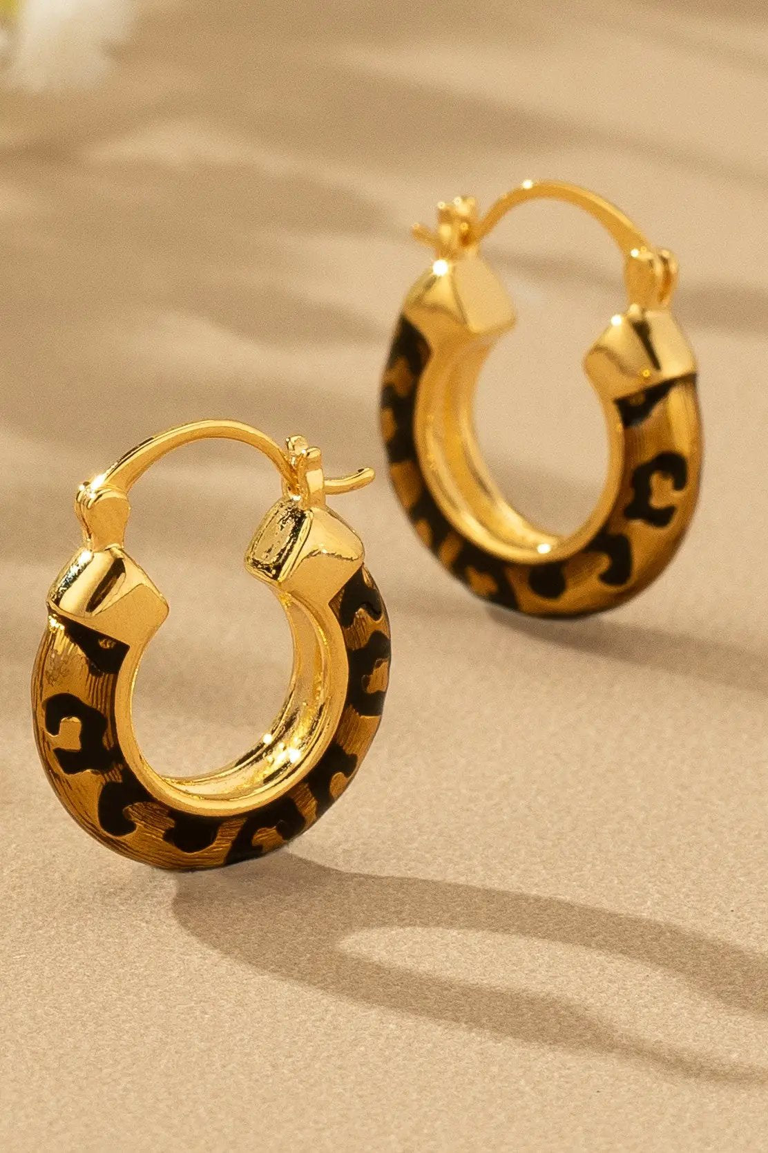 Aretes Leopardo acero inoxidable cuadrado by LA3accessories